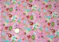 Preview: Piepmatz flannel pink fabric with birds